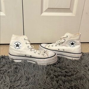 Converse White High-Top Sneakers